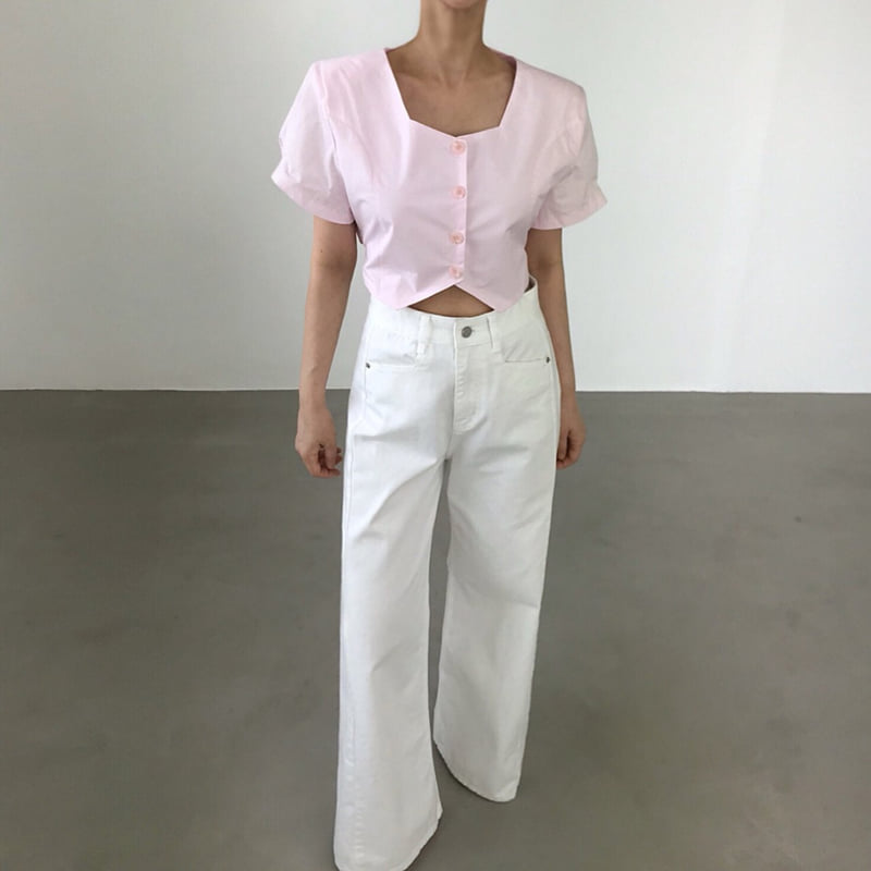 Twomoon - Korean Women Fashion - #vintagekidsstyle - Press Belted Shirt - 2