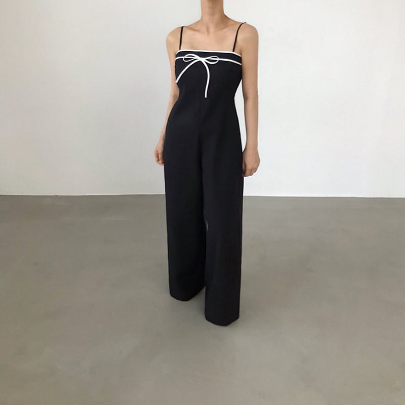 Twomoon - Korean Women Fashion - #vintagekidsstyle - Leaf Simple Jumpsuit