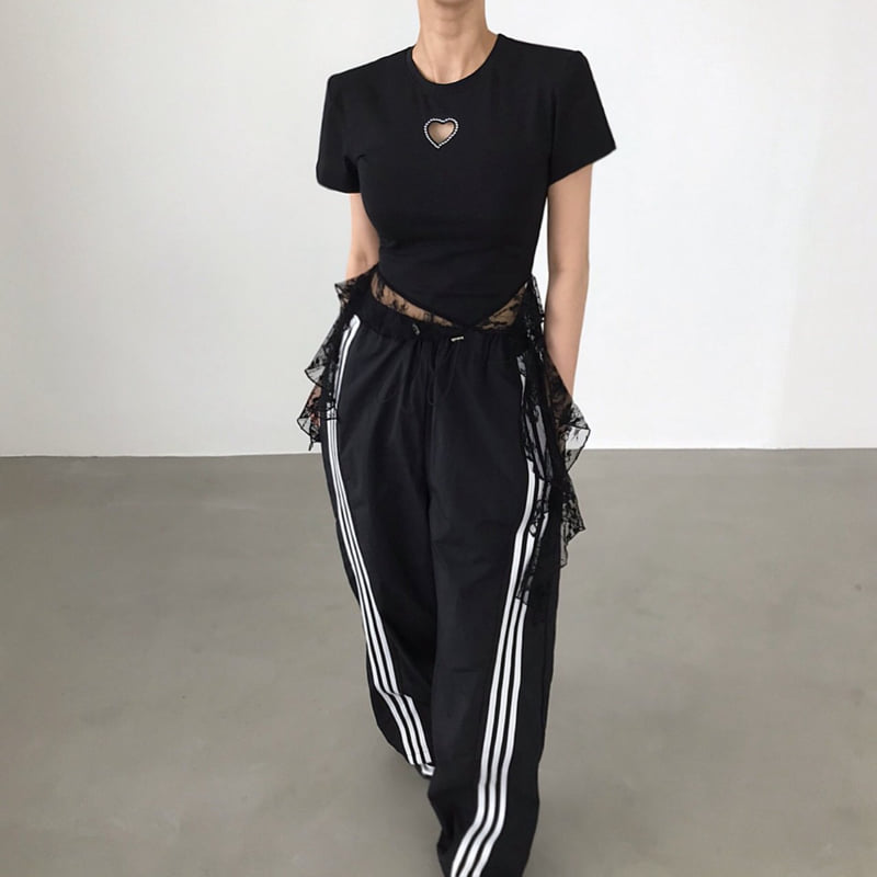 Twomoon - Korean Women Fashion - #womensfashion - Cali Heart Tee - 10