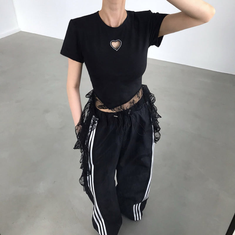 Twomoon - Korean Women Fashion - #womensfashion - Cali Heart Tee - 6