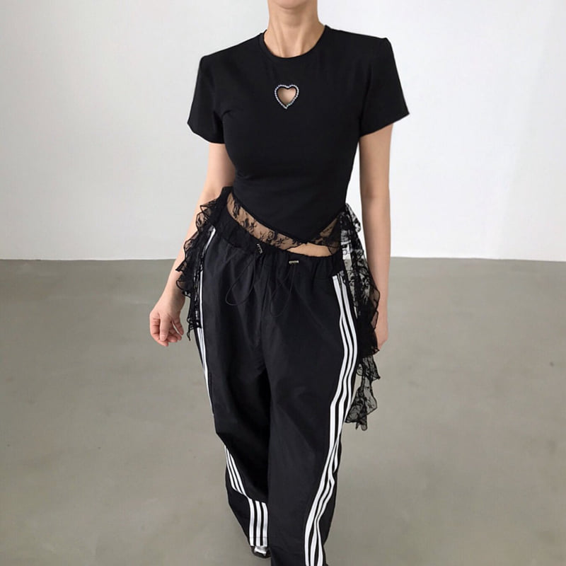 Twomoon - Korean Women Fashion - #womensfashion - Cali Heart Tee - 8