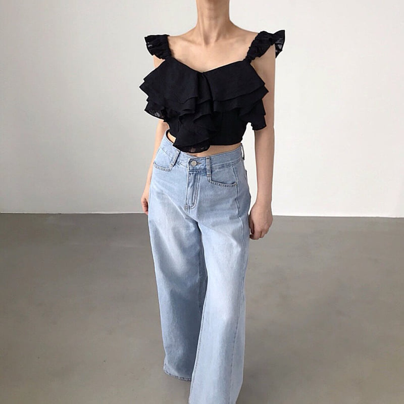 Twomoon - Korean Women Fashion - #womensfashion - Rose Frill Top - 10