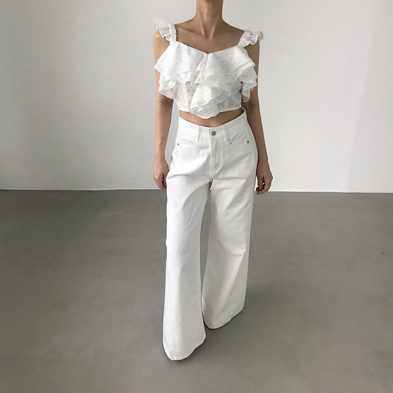 Twomoon - Korean Women Fashion - #womensfashion - Rose Frill Top - 2