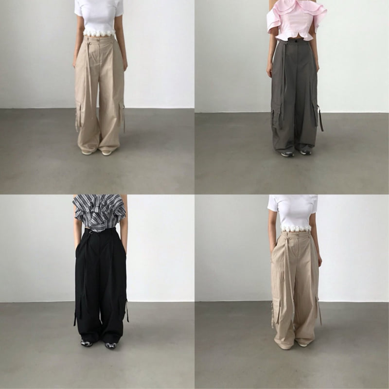 Twomoon - Korean Women Fashion - #womensfashion - Louai Belt Pants