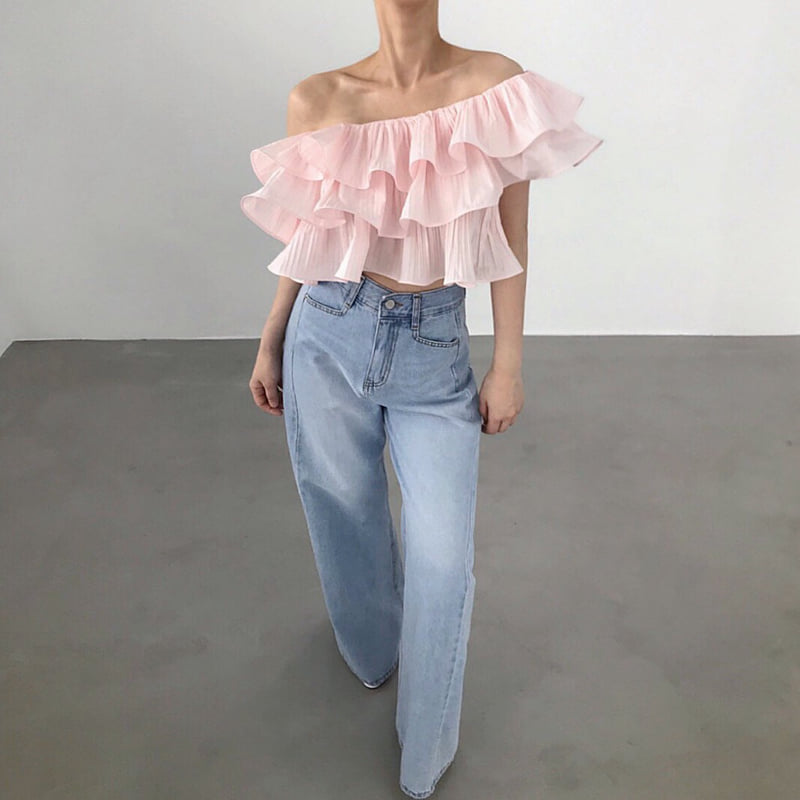 Twomoon - Korean Women Fashion - #momslook - Brielle Wire Top - 4