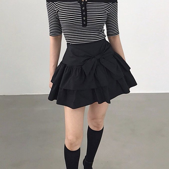 Twomoon - Korean Women Fashion - #womensfashion - Brenda Ribbon Skirt - 3