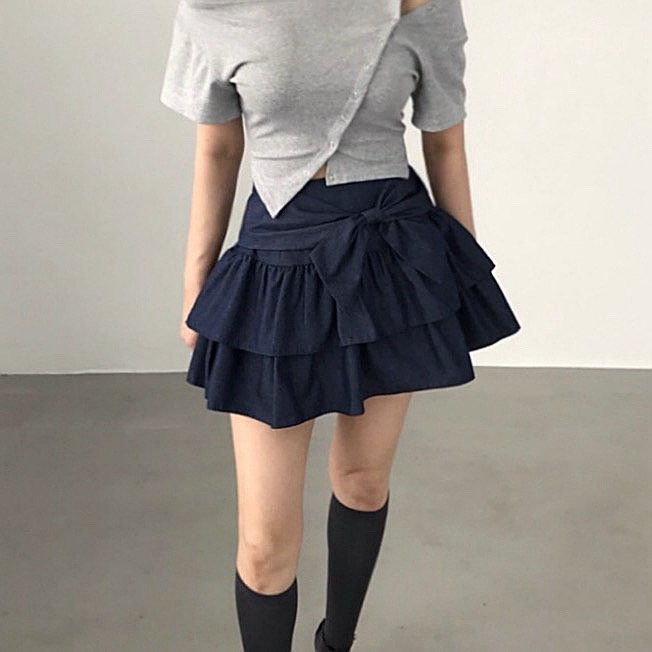 Twomoon - Korean Women Fashion - #womensfashion - Brenda Ribbon Skirt - 7