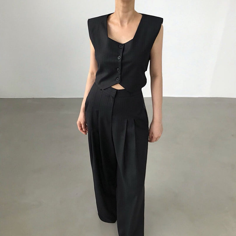 Twomoon - Korean Women Fashion - #womensfashion - Nail Belted Top - 2