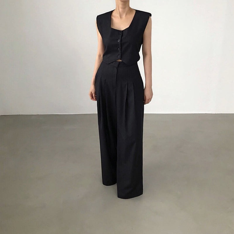 Twomoon - Korean Women Fashion - #momslook - Nail Belted Top - 4