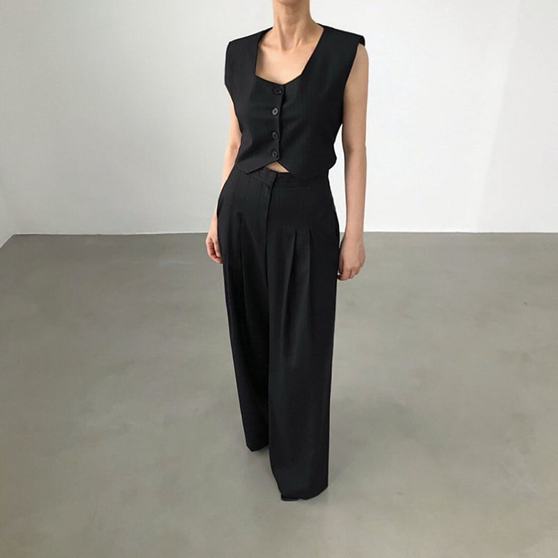 Twomoon - Korean Women Fashion - #womensfashion - Nail Belted Top - 6
