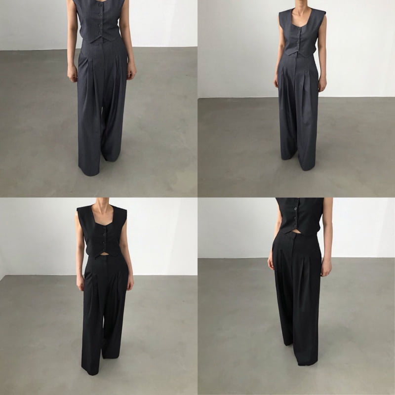Twomoon - Korean Women Fashion - #womensfashion - Nail Wide Pants