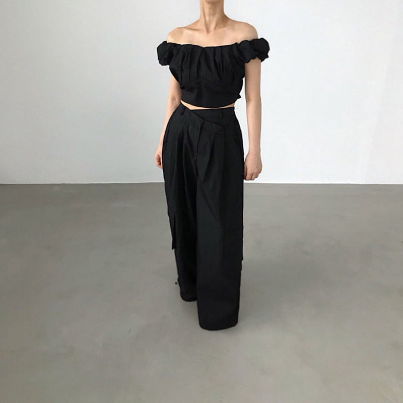 Twomoon - Korean Women Fashion - #womensfashion - Dellen Asymmetric Pants - 3