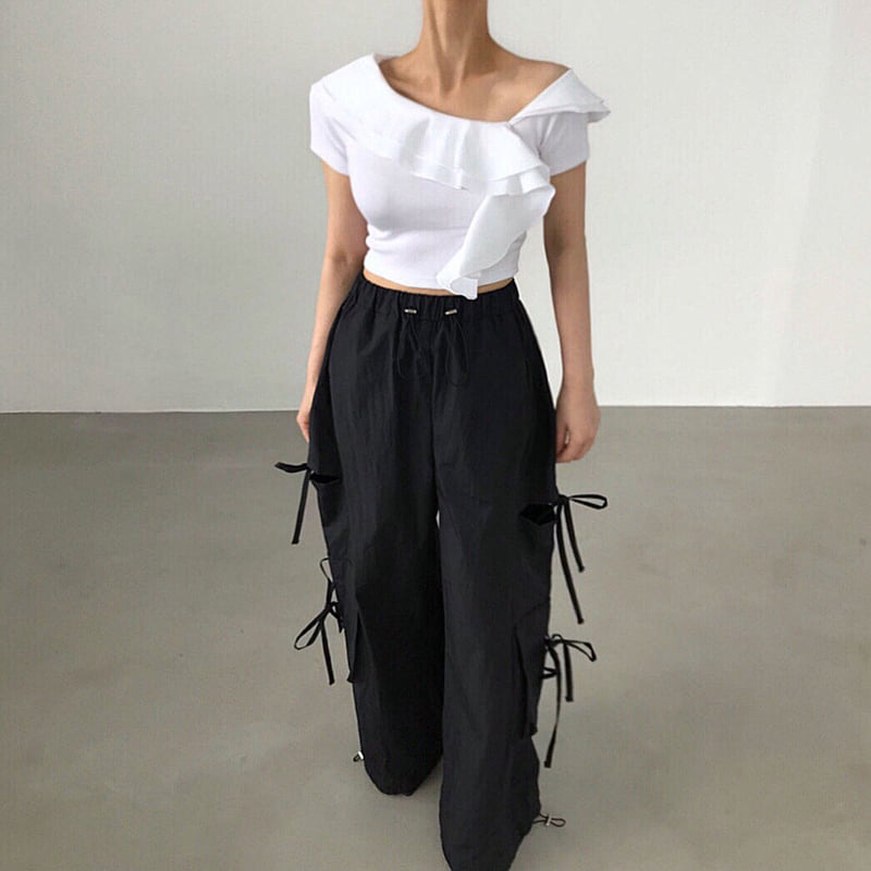 Twomoon - Korean Women Fashion - #womensfashion - Bona Asymmetric Tee - 2