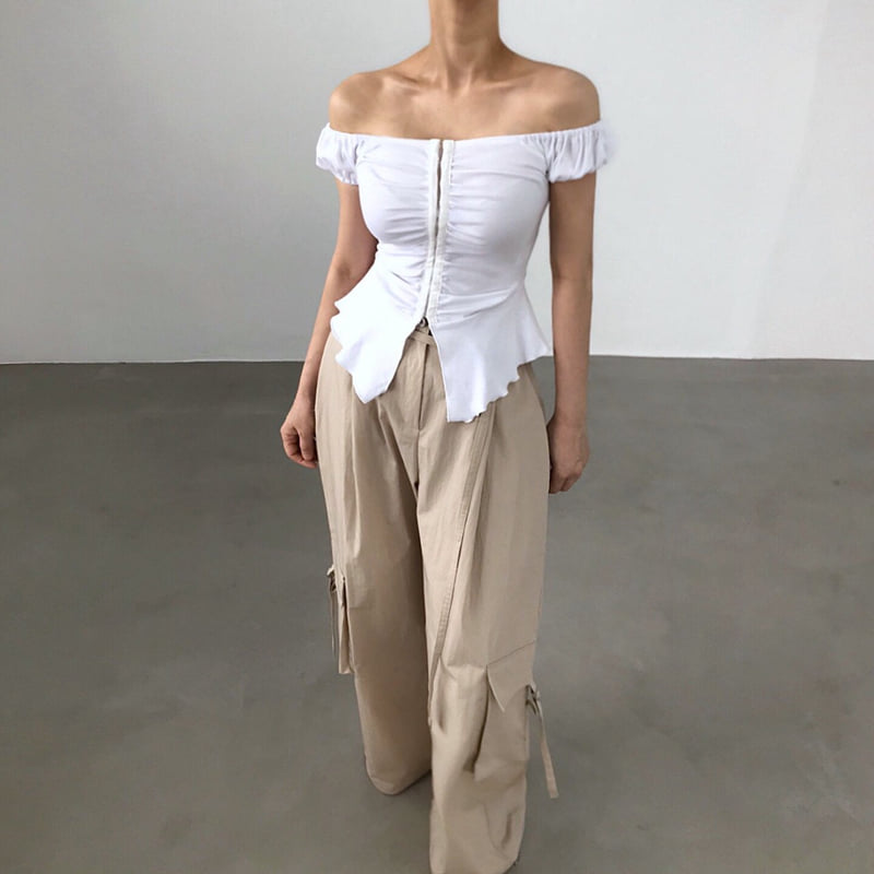Twomoon - Korean Women Fashion - #womensfashion - Neris Shirring Top - 10