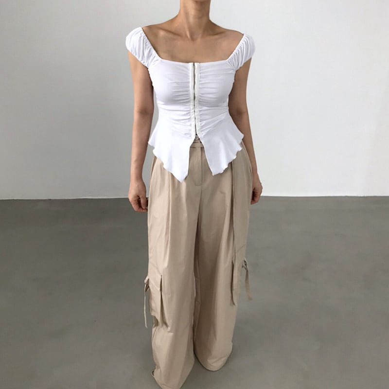 Twomoon - Korean Women Fashion - #womensfashion - Neris Shirring Top - 12