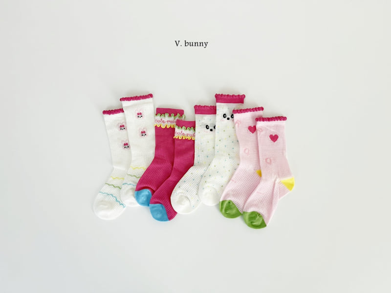 V Bunny - Korean Children Fashion - #Kfashion4kids - Hapo Socks Set - 11