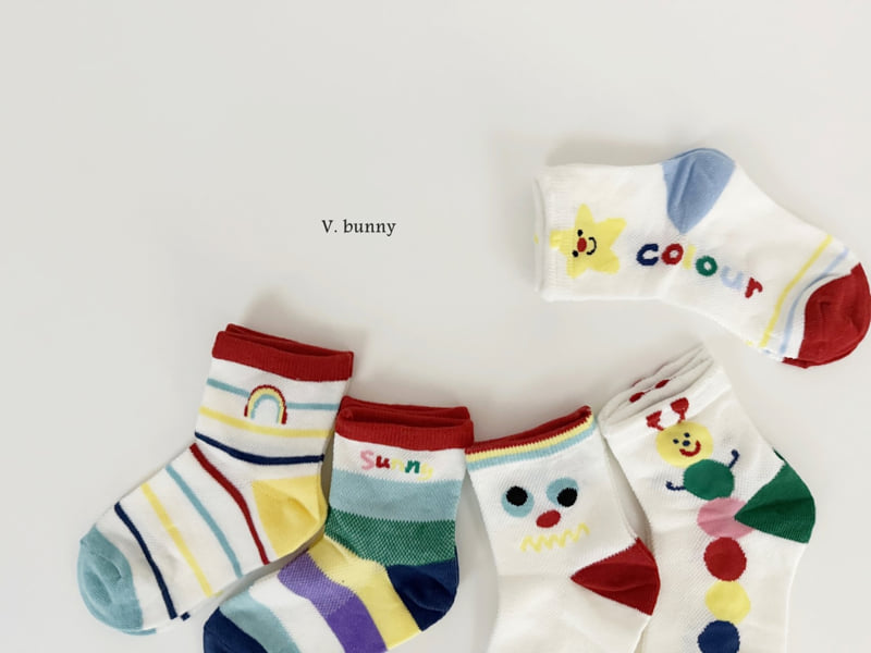 V Bunny - Korean Children Fashion - #Kfashion4kids - Sunny Star Socks Set - 10