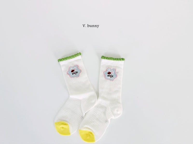 V Bunny - Korean Children Fashion - #childofig - Bubble Socks Set - 7
