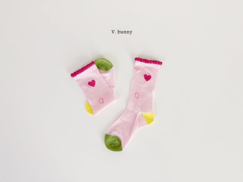 V Bunny - Korean Children Fashion - #childofig - Hapo Socks Set - 4