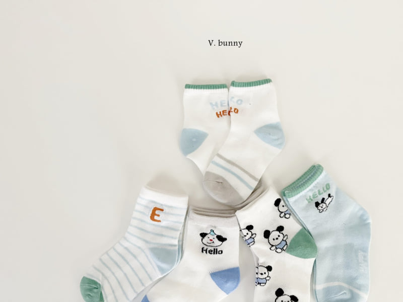 V Bunny - Korean Children Fashion - #designkidswear - Hello Hello Socks Set - 10