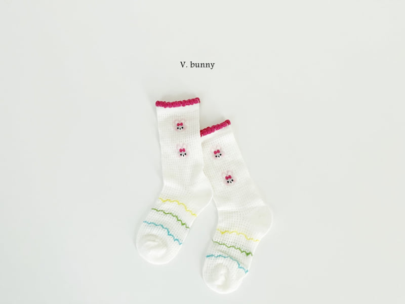 V Bunny - Korean Children Fashion - #discoveringself - Hapo Socks Set - 6