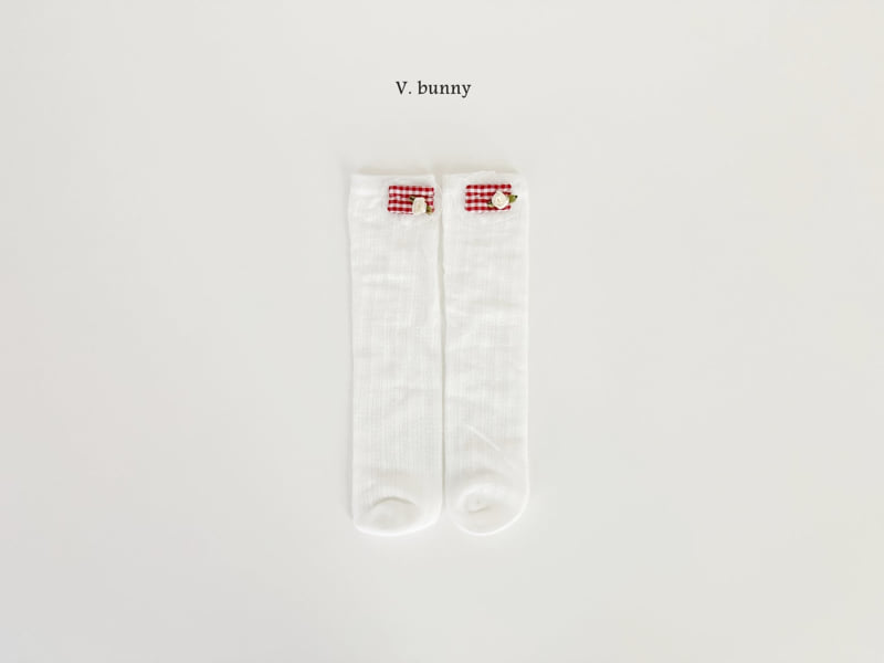 V Bunny - Korean Children Fashion - #fashionkids - Red Point Socks Set - 5