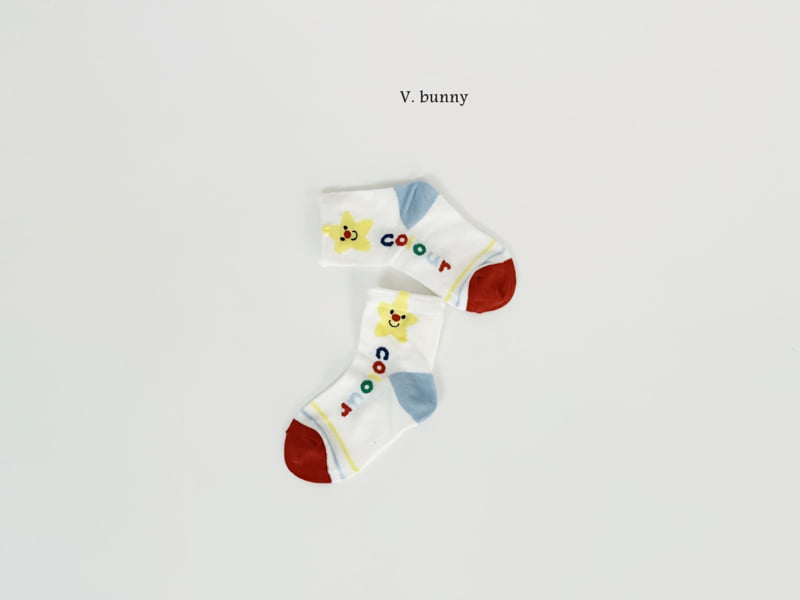 V Bunny - Korean Children Fashion - #kidsshorts - Sunny Star Socks Set - 7