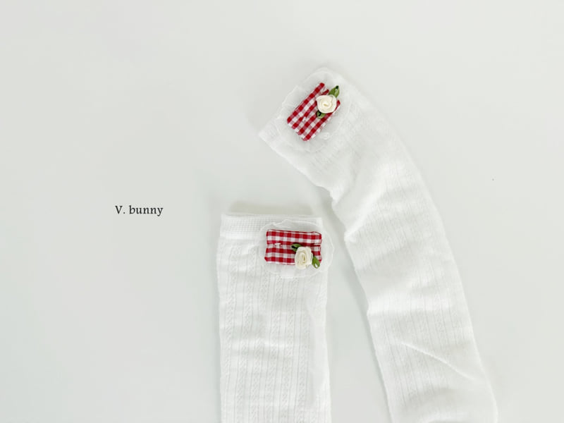 V Bunny - Korean Children Fashion - #kidsshorts - Red Point Socks Set - 6