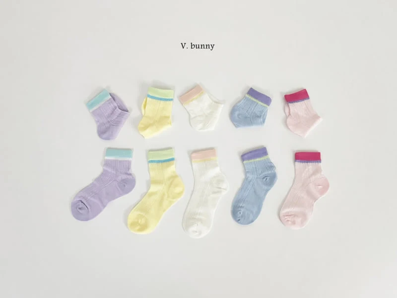 V Bunny - Korean Children Fashion - #kidsstore - Mudang Socks Set - 10