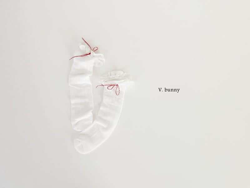 V Bunny - Korean Children Fashion - #kidsstore - Red Point Socks Set - 7
