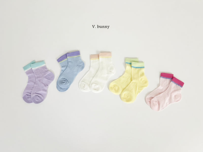 V Bunny - Korean Children Fashion - #kidzfashiontrend - Mudang Socks Set - 11