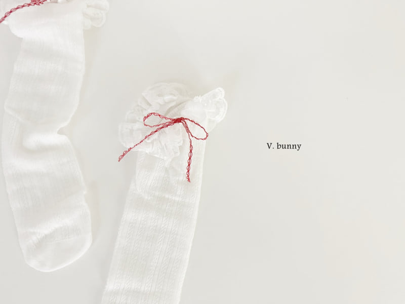 V Bunny - Korean Children Fashion - #kidzfashiontrend - Red Point Socks Set - 8
