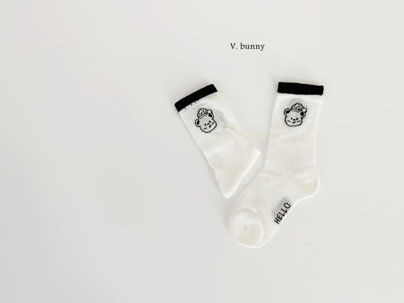 V Bunny - Korean Children Fashion - #magicofchildhood - I'm Bear Socks Set - 6