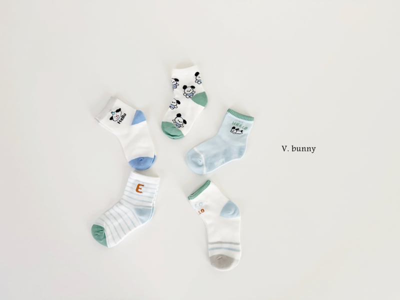 V Bunny - Korean Children Fashion - #magicofchildhood - Hello Hello Socks Set - 2