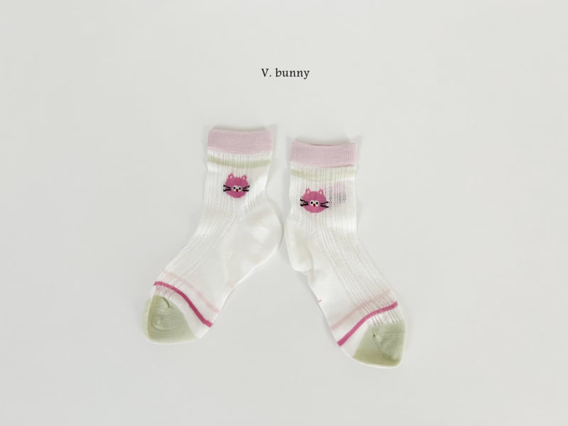 V Bunny - Korean Children Fashion - #todddlerfashion - Heart Bee Socks Set - 8
