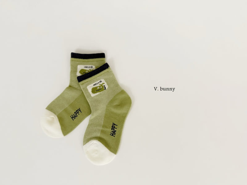 V Bunny - Korean Children Fashion - #toddlerclothing - Dino M Socks Set - 8