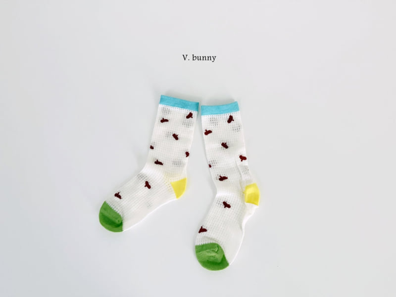 V Bunny - Korean Children Fashion - #toddlerclothing - Bubble Socks Set - 5