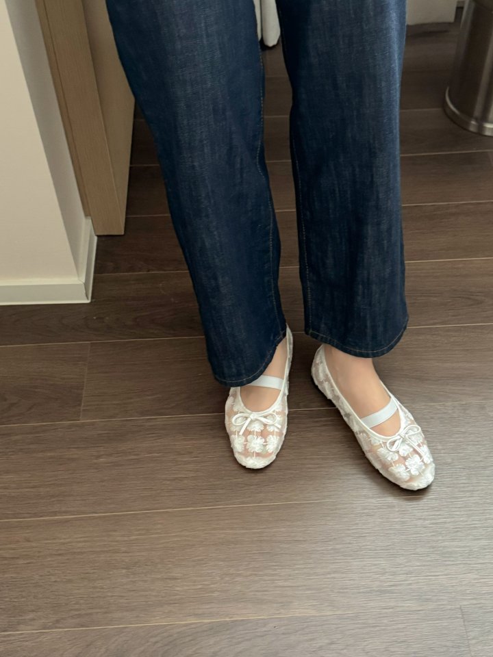 Vade - Korean Women Fashion - #momslook - Mesh Flat Shoes - 11
