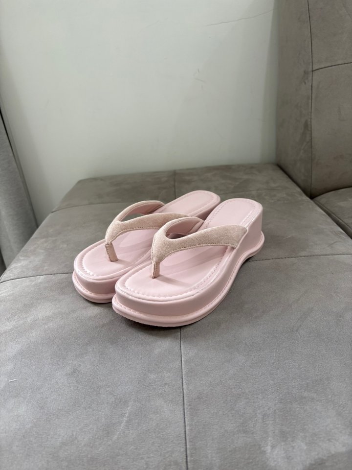 Vade - Korean Women Fashion - #momslook - Vivid Pastel Cotton Candy Platform Sandals   - 7