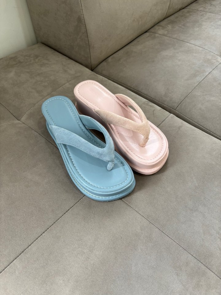 Vade - Korean Women Fashion - #momslook - Vivid Pastel Cotton Candy Platform Sandals   - 9