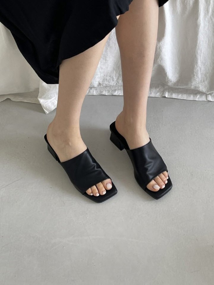 Vade - Korean Women Fashion - #momslook - Slim Summer Mule Heeled Sandals   - 10