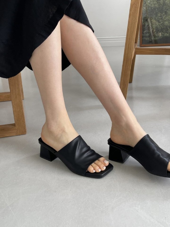 Vade - Korean Women Fashion - #momslook - Slim Summer Mule Heeled Sandals   - 11