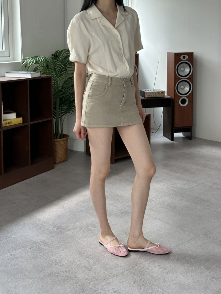 Vade - Korean Women Fashion - #momslook - Slim Round Ribbon Bloafer Flats   - 10