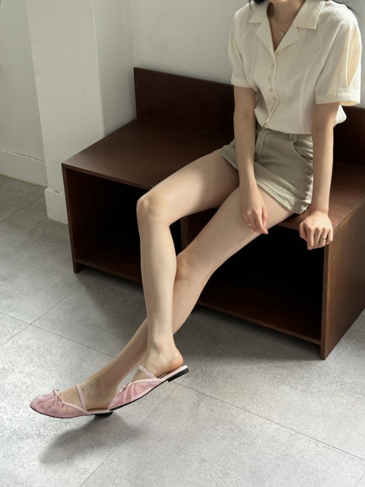Vade - Korean Women Fashion - #momslook - Slim Round Ribbon Bloafer Flats   - 11