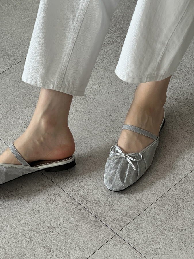 Vade - Korean Women Fashion - #momslook - Slim Round Ribbon Bloafer Flats   - 5