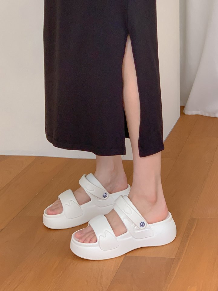 Vade - Korean Women Fashion - #shopsmall - Height-boosting EVA Slipper Sandals  