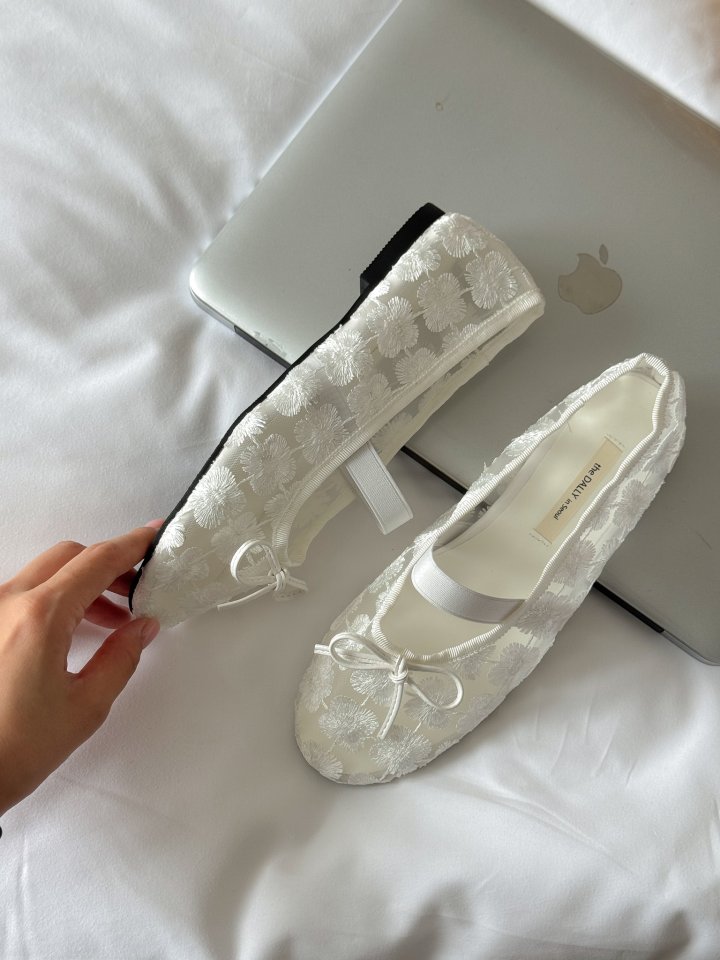 Vade - Korean Women Fashion - #thatsdarling - Mesh Flat Shoes - 7