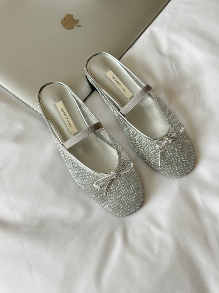 Vade - Korean Women Fashion - #thatsdarling - Basic Mesh Bloafer Flat Ribbon   - 6