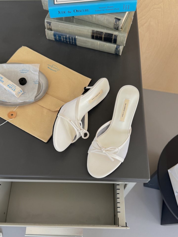 Vade - Korean Women Fashion - #vintageinspired - Mesh Mule Sandals   - 9