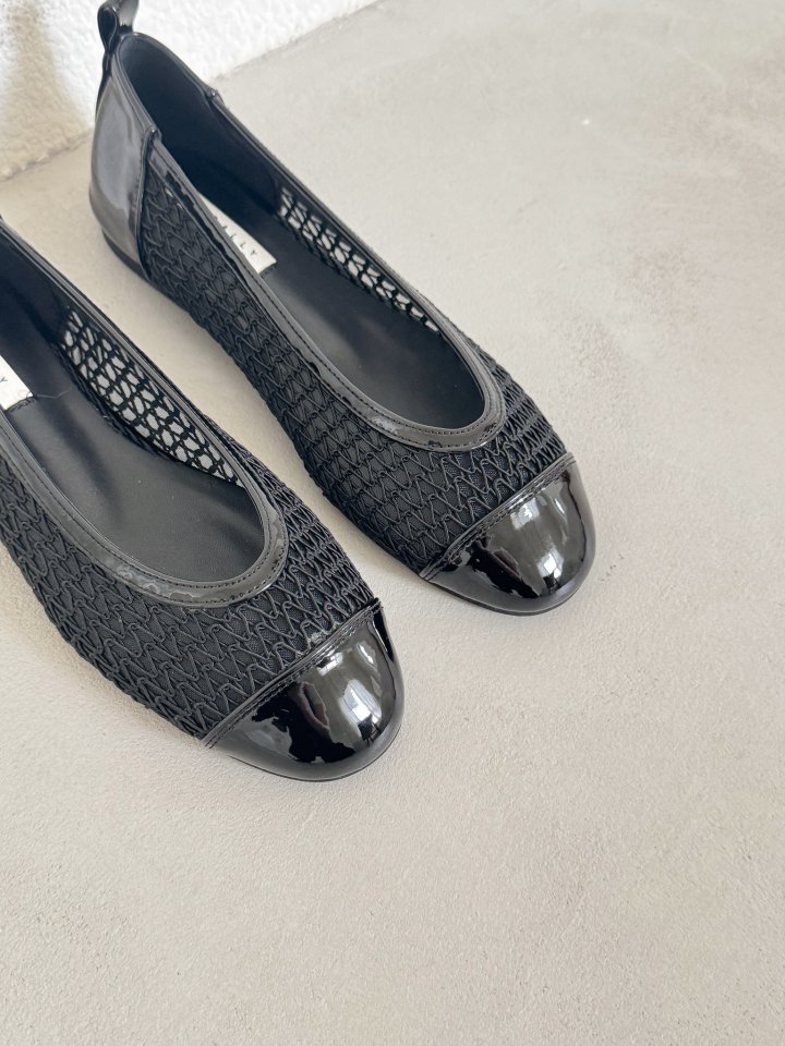 Vade - Korean Women Fashion - #vintagekidsstyle - Mesh Flat Shoes - 3